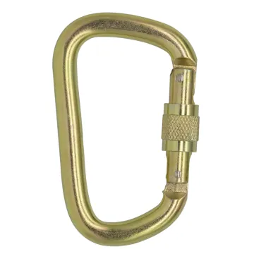 Factory Custom Heavy Duty 45KN Climbing Gear: Explore the Ultimate Steel Spring Carabiner Buckle Hook