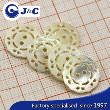 bespoke shape trocas shell buttons for woman dress
