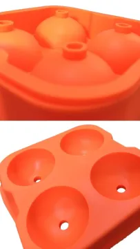 Plastic wholesale silicone sphere ice molds ball shaped cube tray mold made in China