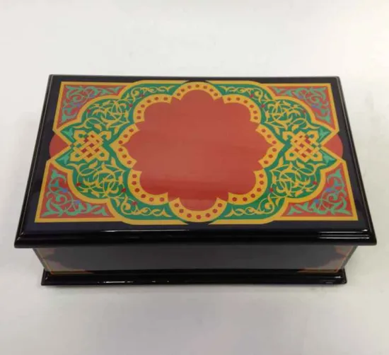 Eid Mubarak Gift Box Glossy Wooden Dates Boxes