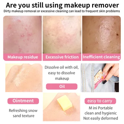 Private Label Portable Makeup Remover Cream Soap Cleansing Balm