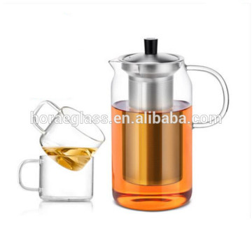 2017 new product Heat Resistant Teapot set Glass Teapot with Infuser