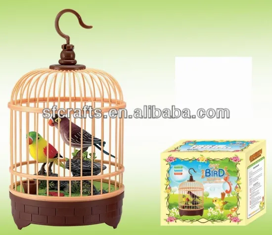 plastic voice control bird toys