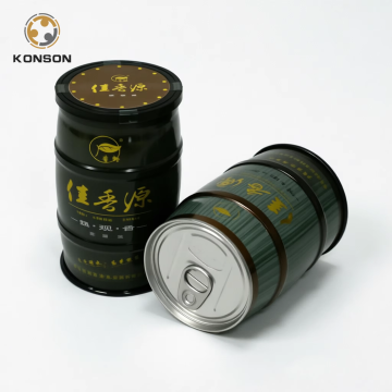 Kaleng Logam Bulat Custom untuk Teh dan Kopi