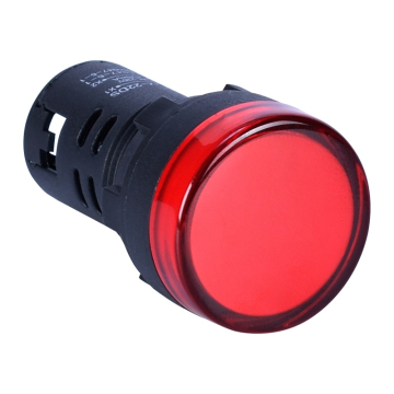 Blue Round Head LED Lamp Push Button Switch for Equipment Indicator Lights