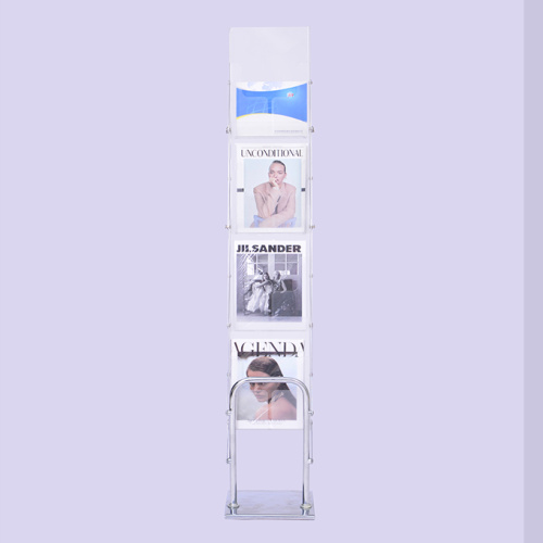 Acrylic Magazine Brochure Holder Floor Stand