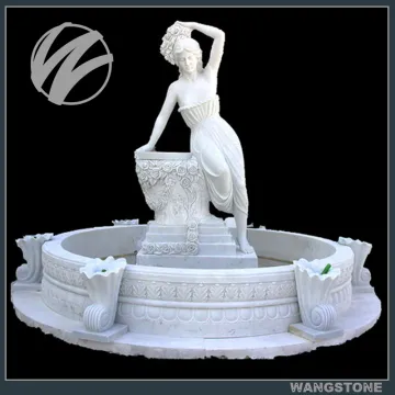 Garden Decor Western Style Women Water Fountain