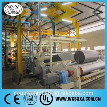 PVC artificial leather extrusion line to make PVC laminate leather