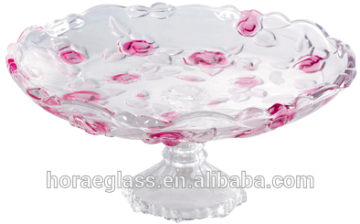 2016 New style hot selling fruit bowl decorative glass bowls and plates