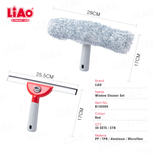 Conjunto de rodo de janela LiAo 18" 2 em 1
