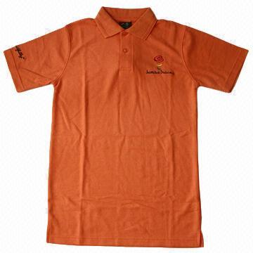 Golf Unisex T-shirt with Customized Logos, Suitable for Promotional Purposes, Short Sleeves