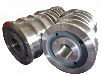 Forged crane wheel for bridge crane