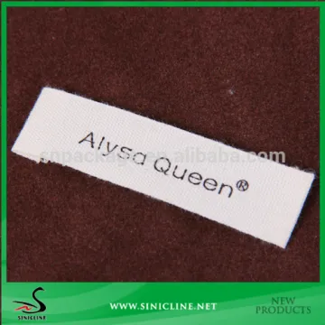 Sinicline Design custom apparel end fold woven labels