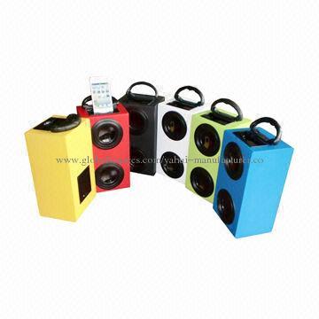 Portable Stereo Mini Speakers for iPhone/iPad and Other Audio Source with Pure Sound Experience