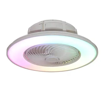 LEDEAST XH-TW1F 36W RGB Low Noise Tuya WiFi Remote Control Smart LED Ceiling Fan with Light