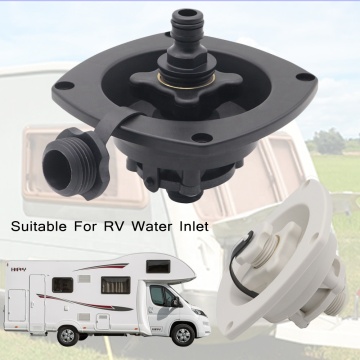 RV Water Inlet with Anti-Backflow and Rotating Cover