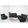 Black Leather 3 2 1 Recliner Sofa Set