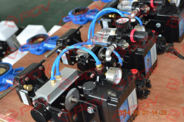 300lb single acting ss304 high quality pneumatic soft sealing butterfly valve