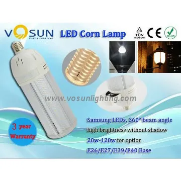 360 degree high luminous samsung chip 40w led corn light for warhouse