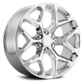 22 polegadas Chevy Rims Snowflake Black Machined Rim