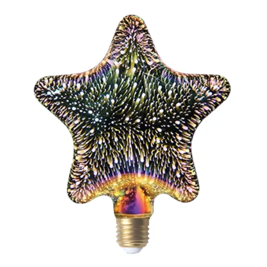 3D LED Heart Star Filament Decorative Bulbs for Holiday Party and Wedding Decorations: A60, ST64, G125