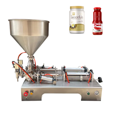 Piston Pneumatic Bottle Filling Machine for Cream, Cheese, Honey, Ketchup, Jam, Curry, and Juice