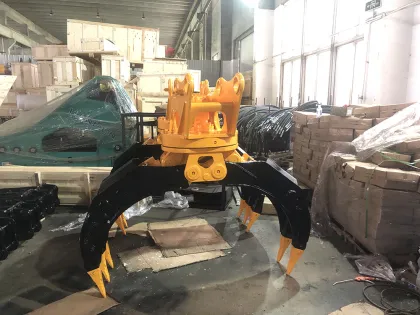 360 Degree Rotary Hydraulic Grapples for Excavator - Stone Log Grapple