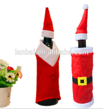 2016 new non-woven cheaper popular love valentine's day wine bag Christmas ornament promotion gift
