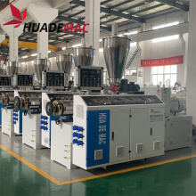 UPVC conical dual screw plastic extruder