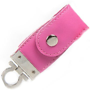 Leather USB Flash Drive, Bubble Gum Color Flash Stick, Beautiful Look