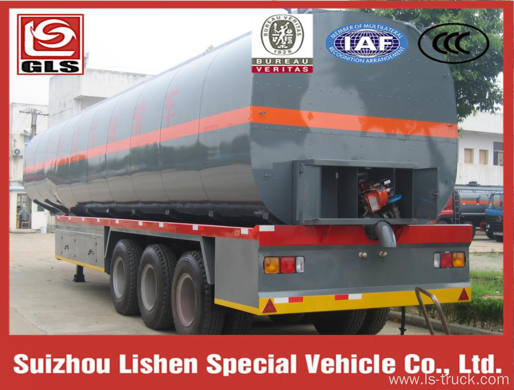 3 Axles 45000L Insulated Tank Bitumen Semi-trailer