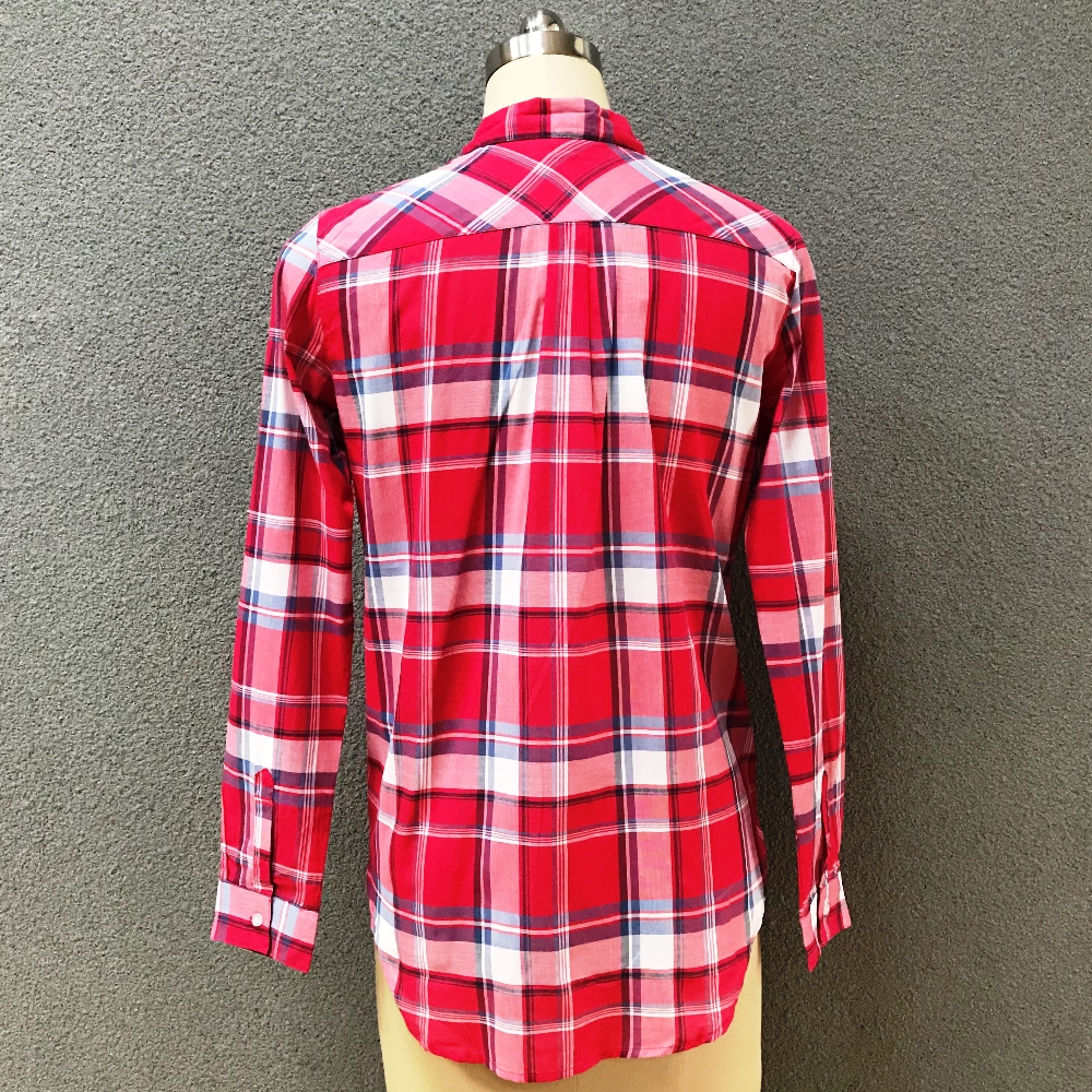 Women's cotton leisure long sleeves shirt