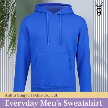 Boş Puf Tasarımlı Sürdürülebilir Erkek Kapüşonlu Üstü