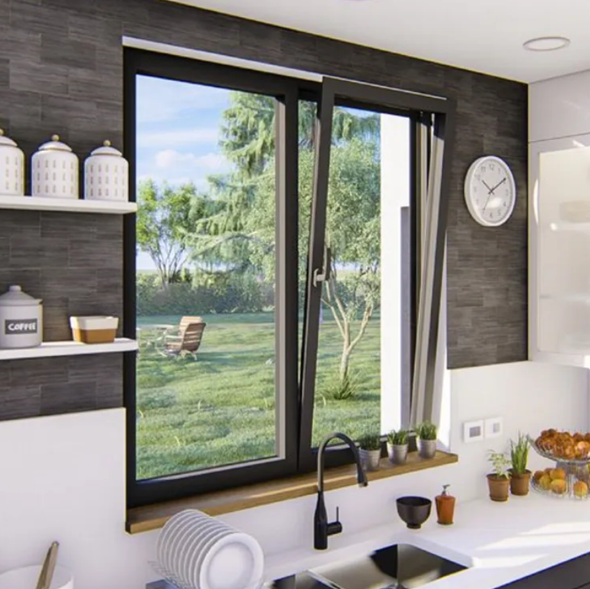 Aluminum tilt and turn windows