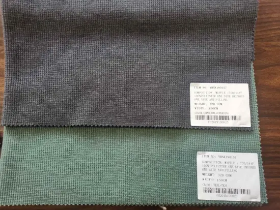 75D 100% Polyester One-Side Brushed Antipilling Fabric