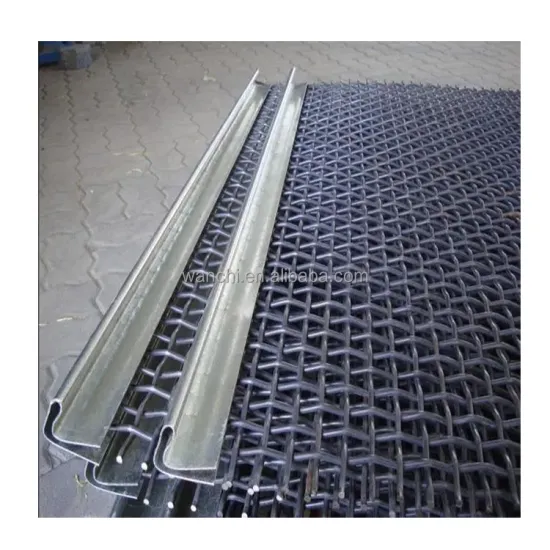 Wear-resistant 65Mn Steel Wire Woven Mesh Vibrating Screen for Mining Anti-blocking Sand and Gravel
