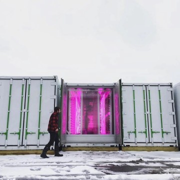 smart farm vertical hydroponic grow racks