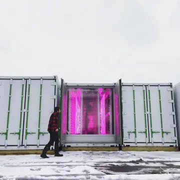 smart farm vertical hydroponic grow racks