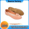 Ten Rengi Pembe Kapitone İnci Bale Babet