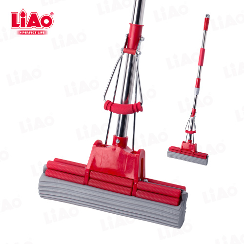 A130053 LiAo 32CM PVA esponja esfregão mãos livres limpador de piso auto torcido
