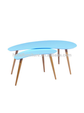 Hot sell coffee table, two tables in a set, wooden nesting tables
