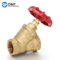 High-Quality Forged Cast Iron Handwheel Water Compression Y-Type 3/4 Inch Brass Stop Valve for Plumbing