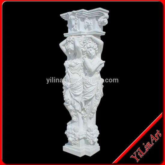 Outdoor Italy marble roman column pillars for villa