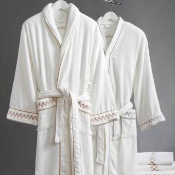 Solid Color Fashion Comfortable 100 Cotton Terry Bathrobe