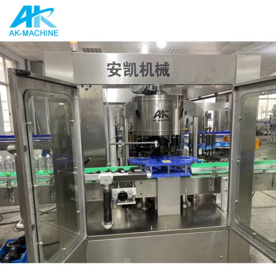 OPP Bottle Labeling Machine | AK-HMR8 Glue Linear Labeling Machine