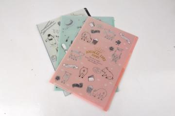 Papelaria de escritório pastas de bolso estojo de plástico