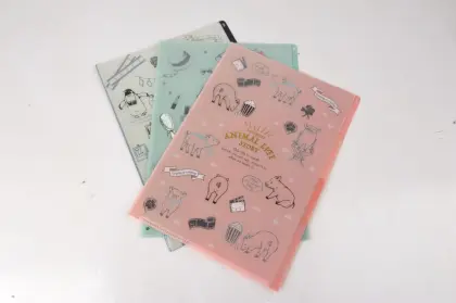 Office stationery plastic document case pocket folders