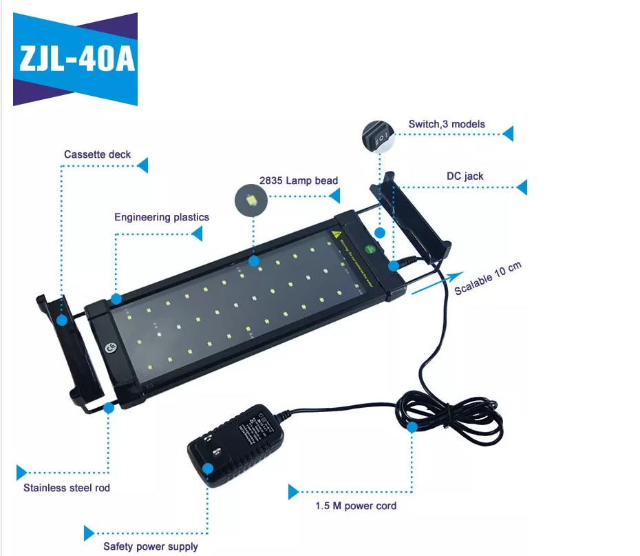 أبيض أبيض LED Aquarium LED LED LED