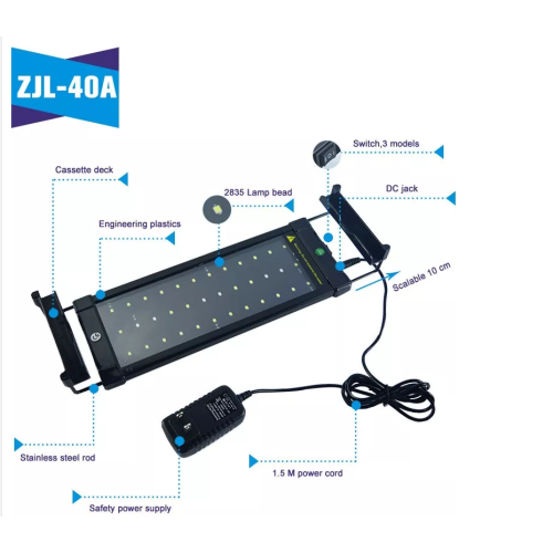 Lampu lampu akuarium biru putih biru