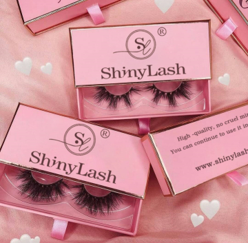 Wholesale 25mm Synthetic Mink Lashes with Custom Packaging Boxes